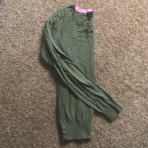 t/o sweaters Navy Green Sweater